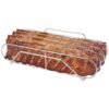 Stainless Steel Bbq Rib Rack for Smoking and Grilling