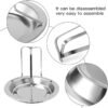 Stainless Steel Chicken Rack BBQ Roasting Holder With Drip Pan and Canister