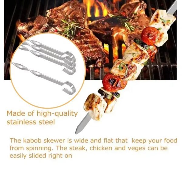 Custom logo Metal Kebab Skewers