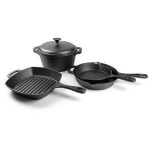 Factory Directly Sell Cast Iron Pots and Pans Cast Iron Cookware Manufacturer Cast Iron Outdoor Camping Cookware Set for Stove