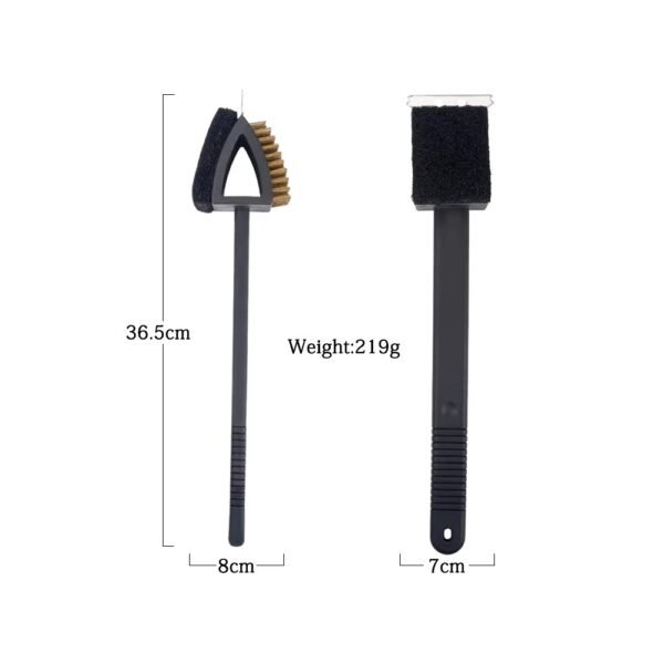3 in 1 Durable Stainless Steel BBQ Grill Cleaning Brush and Scraper