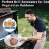 Barbecue Basket Drain Basket Grill Plate with Handle