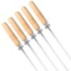 Wholesale Stainless Steel BBQ Skewers Set with Wood Handle