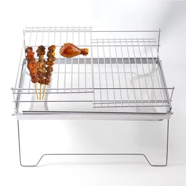 Barbecue Rectangular Foldable Portable Barbecue Charcoal Grill