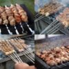 Custom logo Metal Kebab Skewers