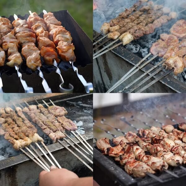 Custom logo Metal Kebab Skewers