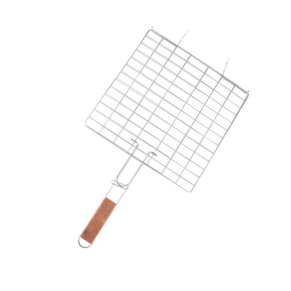 imgi_446_Hddd15334bd494fa08a7d63fcbe4dcc01E Large Stainless Steel Barbecue Wire Mesh Bbq Grill Basket With Wooden Handle