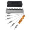 imgi_447_H0124055269c4469b85765055073d0d82U Shish Kabob Skewers for Grilling with Slider Barbecue Skewer Holder