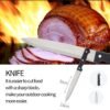Stainless Steel BBQ Knife And Fork Barbecue With Grill Serving Tray