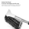 Grill Brush and Scraper 18 Inch Stainless Steel Woven Wire Bristles Grill Cleaning Brush