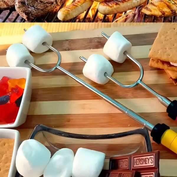 Campfire Telescoping Marshmallow Roasting Sticks Forks