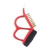 Wholesale 3 in 1 BBQ Copper Wire Grill Cleaning Brush and Scraper