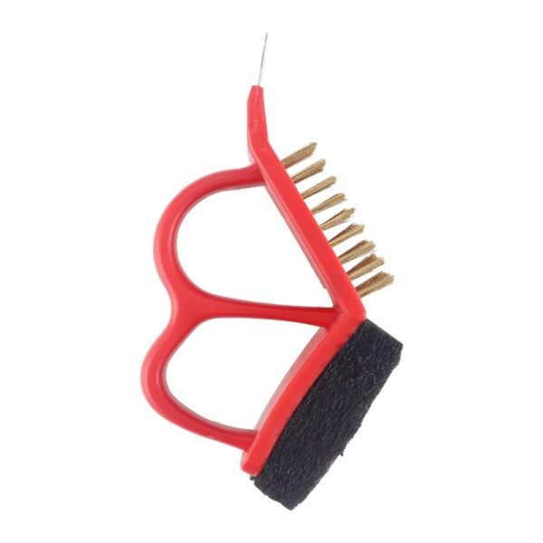 Wholesale 3 in 1 BBQ Copper Wire Grill Cleaning Brush and Scraper