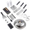 BBQ Grill Flat Top Turner with Spatulas Scraper