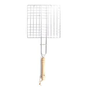 imgi_449_Hd2e0b6782f864171967fb847df3e1396I Non-stick Grill Net Basket with Wooden Handle Bbq Wire Mesh Bbq Netting