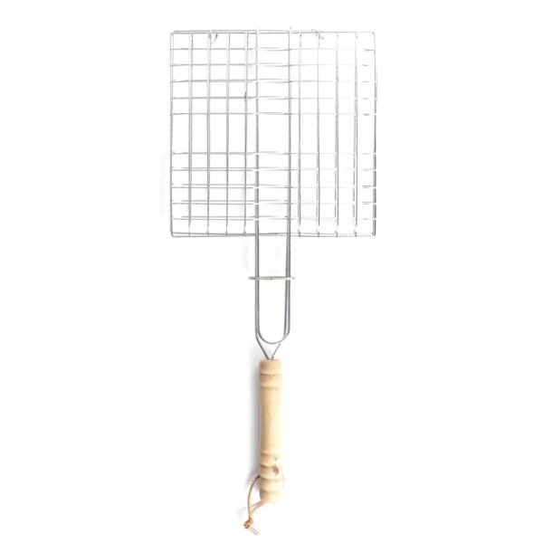 imgi_449_Hd2e0b6782f864171967fb847df3e1396I Non-stick Grill Net Basket with Wooden Handle Bbq Wire Mesh Bbq Netting