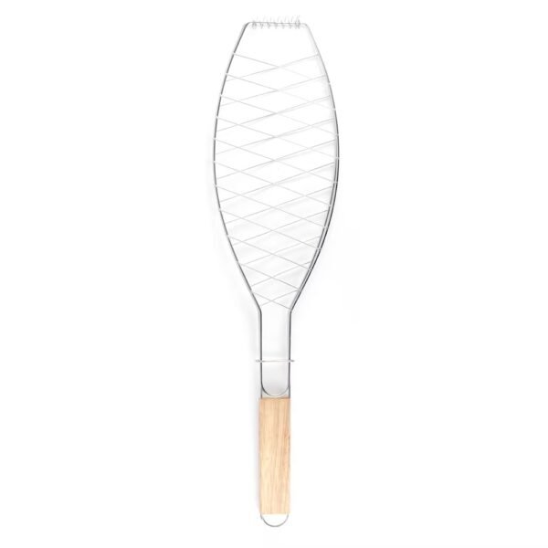 imgi_450_H122533e6e4b441298fcccd54d479c438K Non Stick Fish Basket Stainless Steel BBQ Grill Wire Mesh