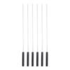 6 PCS Portable Charcoal Bbq Stainless Steel Grill Skewers Wooden Handle