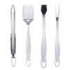 4 Pcs Anti-stick Stainless Steel Bbq Kit Grill Accessories Grilling Set