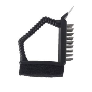 imgi_450_H83f6774a2e074b7c8ce8cf3fe73d4e588 3 in 1 Stainless Steel Bbq Cleaning Wire Grill Brush and Scraper with Reusable Sponge