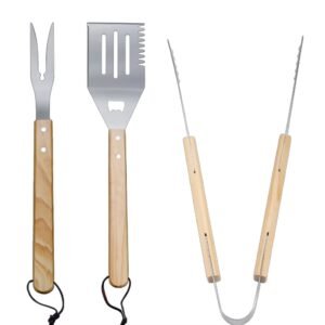 imgi_450_Ha385812905944b73a2e4ae270d6cdf93V Wooden BBQ Utensil Kit