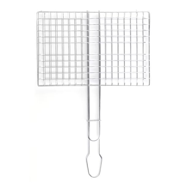 Non-stick BBQ Netting Barbecue Wire Mesh Basket with Handle for Roasting Meat