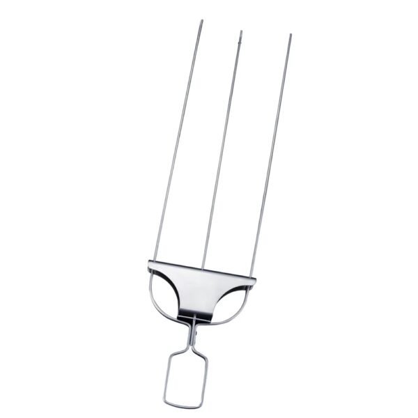 3 Way Metal Stainless Steel Bbq Grill Skewers Barbecue Kabob