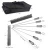 imgi_451_H25f9a803c94e41748b4c75e666667defD Shish Kabob Skewers for Grilling with Slider Barbecue Skewer Holder
