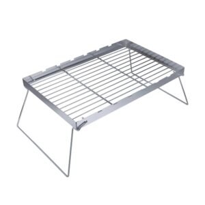 Simple Sliver Foldable Portable Charcoal Barbecue Bbq Grills for Outdoor Camping
