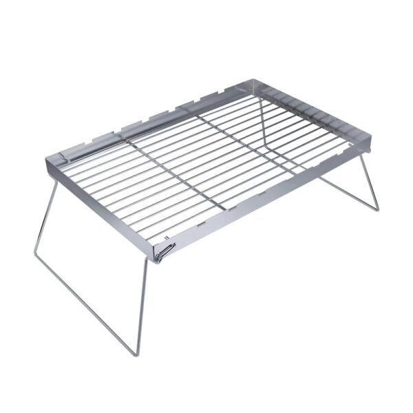 Simple Sliver Foldable Portable Charcoal Barbecue Bbq Grills for Outdoor Camping
