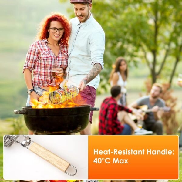 imgi_455_H92d0e01ab3fe4ec2a37aa05ace8f51b8Q Grill Basket Rolling Roller Barbecue