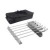 imgi_457_H67c85cc2efb8463887dc513375afbb85z Shish Kabob Skewers for Grilling with Slider Barbecue Skewer Holder