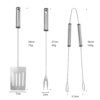 3 Piece Barbecue Accessory Outdoor Bbq Tools Set