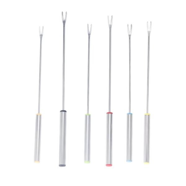 Outdoor Bbq Tools 6pcs Grill Skewers Stainless Steel Barbecue Fork
