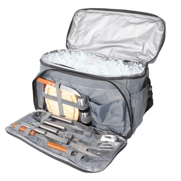 Grilling Tool Set With Insulated Cooler Bag