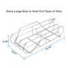 Stainless Steel Bbq Rib Rack for Smoking and Grilling