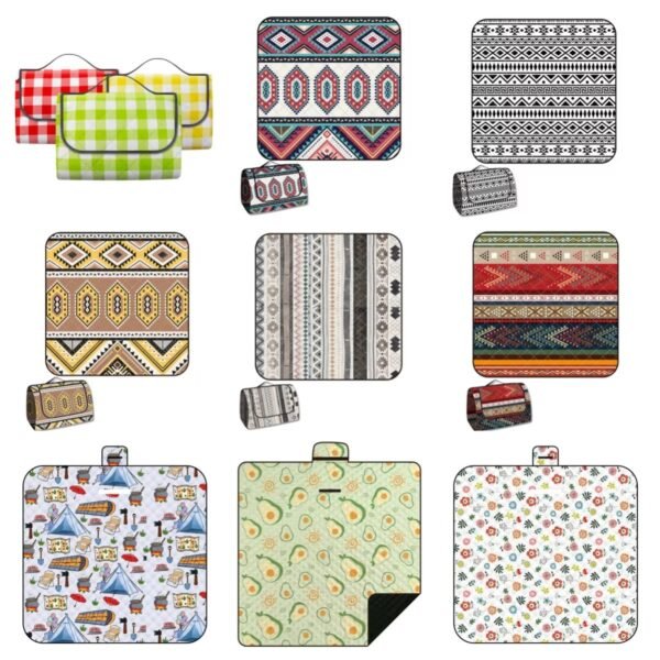 Compact Picnic Mat Picnic Blanket Camping Mat Beach Mat Outdoor Waterproof Portable Washable