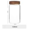 Kitchen Accessories Thread Type Mason Spice Jar Food Grade Borosilicate Glass Storage Jars With Airtight Acacia Wooden Lid