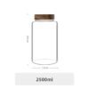 Kitchen Accessories Thread Type Mason Spice Jar Food Grade Borosilicate Glass Storage Jars With Airtight Acacia Wooden Lid