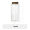 Kitchen Accessories Thread Type Mason Spice Jar Food Grade Borosilicate Glass Storage Jars With Airtight Acacia Wooden Lid