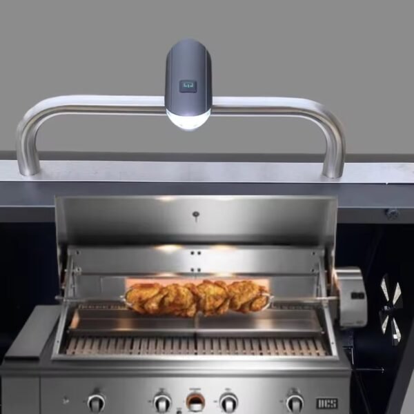 LED Grill Handle Light for BBQ Type-C Rechargeable Adjustable Easily Stall LED Barbecue Torch Light for Outdoor Grilling